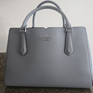 Kate Spade, dusty blue satchel